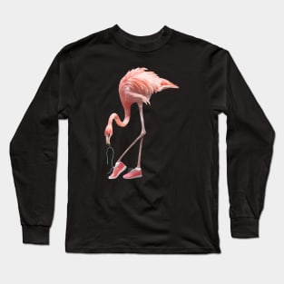 Flamingo and pink shoes Long Sleeve T-Shirt